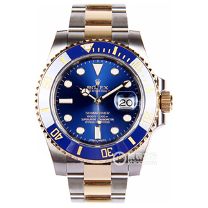 VS厂劳力士间金蓝水鬼3135机潜航者型