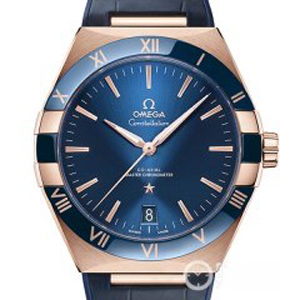 VS厂欧米茄玫瑰金蓝圈蓝面星座8901机131.63.41.21.03.001