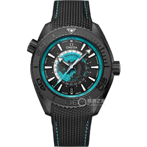 VS厂欧米茄陶瓷绿松石世界时海马600米215.92.46.22.01.006